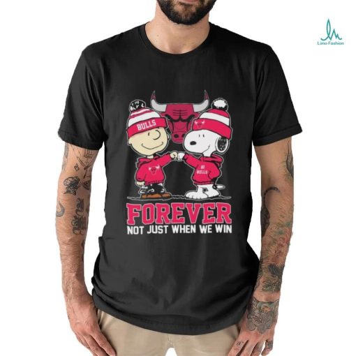 Peanuts Snoopy And Charlie Brown Friends Chicago Bulls Forever Not Just When We win Shirt