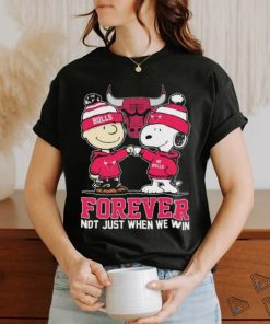 Peanuts Snoopy And Charlie Brown Friends Chicago Bulls Forever Not Just When We win Shirt
