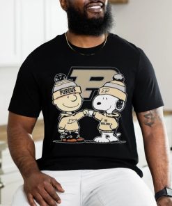 Peanuts Snoopy And Charlie Brown Friends Purdue Boilermakers Shirt