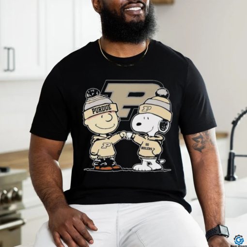 Peanuts Snoopy And Charlie Brown Friends Purdue Boilermakers Shirt