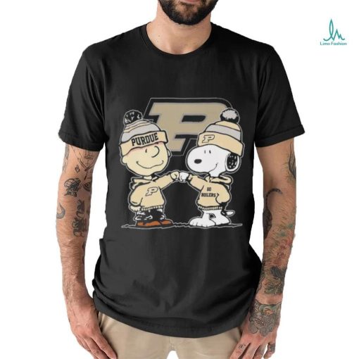 Peanuts Snoopy And Charlie Brown Friends Purdue Boilermakers Shirt