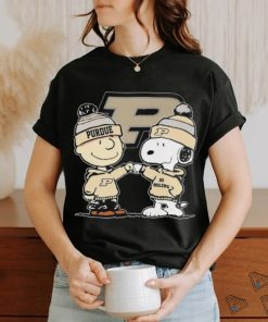 Peanuts Snoopy And Charlie Brown Friends Purdue Boilermakers Shirt