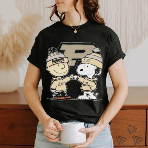 Peanuts Snoopy And Charlie Brown Friends Purdue Boilermakers Shirt