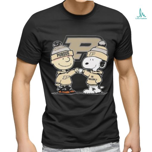 Peanuts Snoopy And Charlie Brown Friends Purdue Boilermakers Shirt