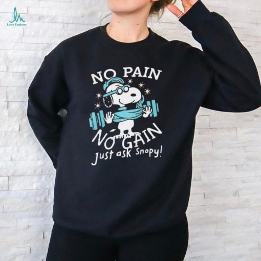 Peanuts Snoopy no pain no gain shirt