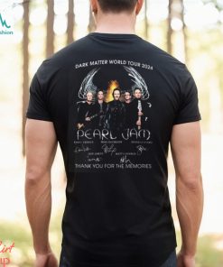 Pearl Jam Dark Matter World Tour 2024 Signature T Shirt