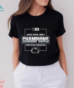 Penn State Nittany Lions 2024 Big Ten Wrestling Dual Meet Champions T Shirt