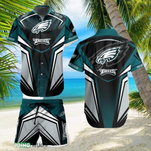 Philadelphia Eagles NFL Football Short Hawaiian Shirt And Short For Men Women Gift Summer Beach Team Holiday