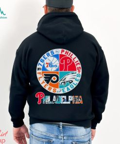 Phillies Eagles Flyers 76ers Philadelphia logo shirt