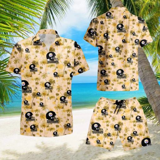 Pittsburgh Steelers Football Team Aop Aloha Summer Hawaiian Shirt And Short