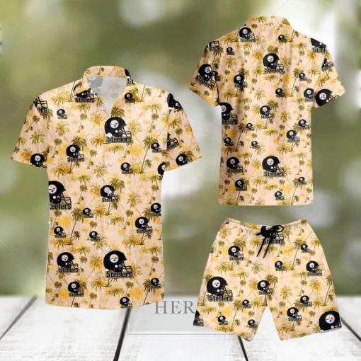 Pittsburgh Steelers Football Team Aop Aloha Summer Hawaiian Shirt And Short