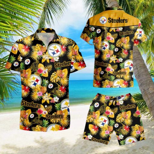 Pittsburgh Steelers Football Team Summer Vacation Hawaiian Shirt And Short