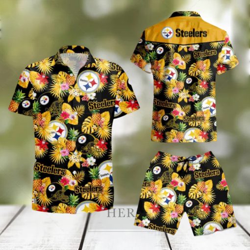 Pittsburgh Steelers Football Team Summer Vacation Hawaiian Shirt And Short