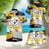 Pittsburgh Steelers NFL SAS Tropical Pattern Summer Beach Team Hawaiian Shirt And Short For Men Women Gift