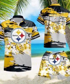 Pittsburgh Steelers Hawaiian Shirt And Short For Fans