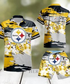 Pittsburgh Steelers Hawaiian Shirt And Short For Fans