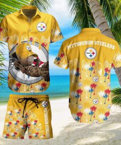 Pittsburgh Steelers NFL Groot Graphic New Trends Hawaiian Shirt And Short For Men Women Gift Summer Beach Team Holiday