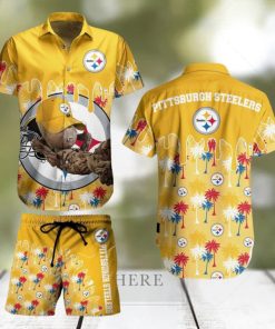 Pittsburgh Steelers NFL Groot Graphic New Trends Hawaiian Shirt And Short For Men Women Gift Summer Beach Team Holiday