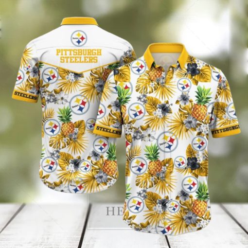 Pittsburgh Steelers NFL Hawaiian Shirt 3D Printed Tropical Pattern Graphic Hawaii Shirt For Fan Ever