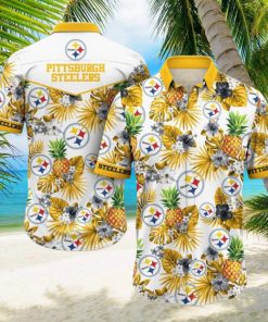 Pittsburgh Steelers NFL Hawaiian Shirt 3D Printed Tropical Pattern Graphic Hawaii Shirt For Fan Ever