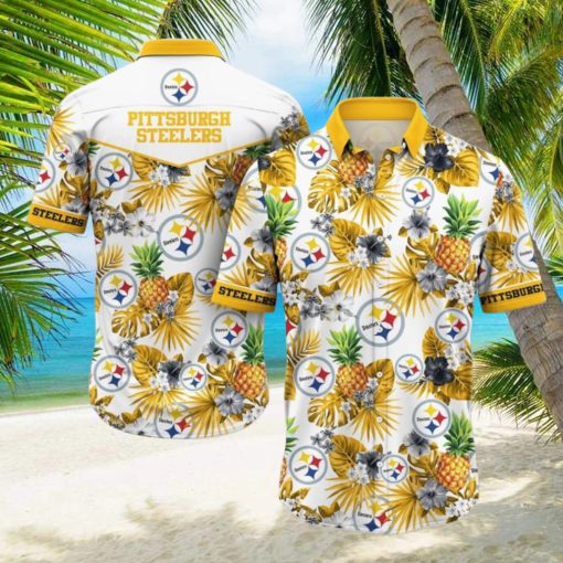 Pittsburgh Steelers NFL Hawaiian Shirt 3D Printed Tropical Pattern Graphic Hawaii Shirt For Fan Ever