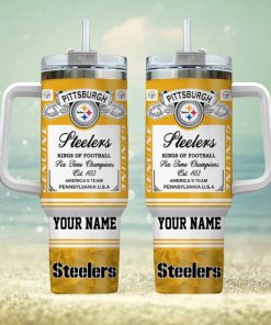 Pittsburgh Steelers NFL Kings Of Football Personalized Stanley Tumbler 40oz