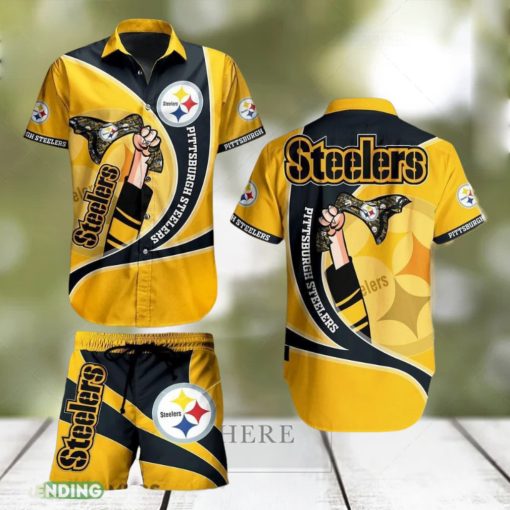 Pittsburgh Steelers NFL New Trending Hawaiian Shirt And Short For Men Women Gift Summer Beach Team Holiday