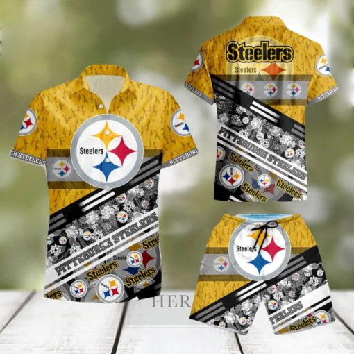 Pittsburgh Steelers NFL Summer Hawaiian Shirt And Short