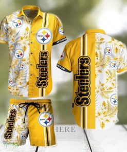 Pittsburgh Steelers NFL Tropical Pattern Hawaiian Shirt And Short For Men Women Gift Summer Beach Team Holiday