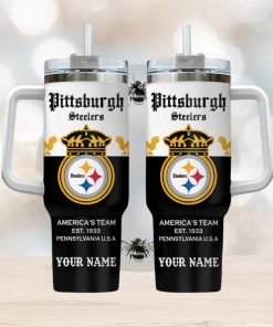 Pittsburgh Steelers Personalized NFL Corona Extra 40oz Stanley Tumbler