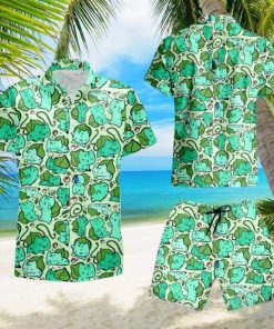 Pokemon Bulbasaur Hawaiian Shirt And Short