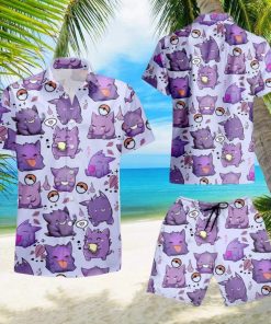 Pokemon Gengar Hawaiian Shirt And Short