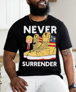 President Trump Sneakers Never Surrender Shirt