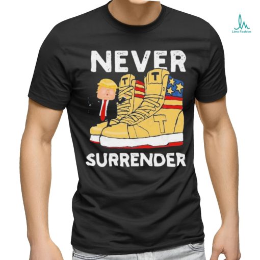 President Trump Sneakers Never Surrender Shirt