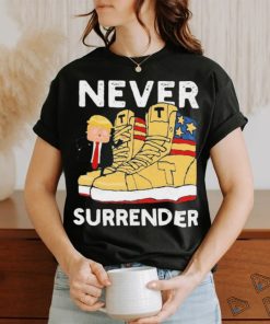 President Trump Sneakers Never Surrender Shirt