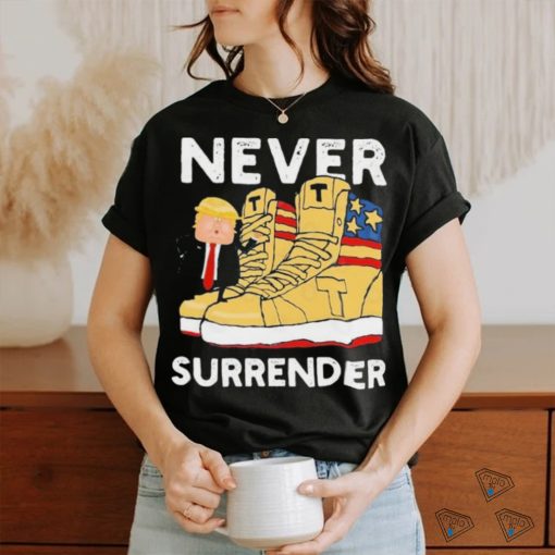 President Trump Sneakers Never Surrender Shirt