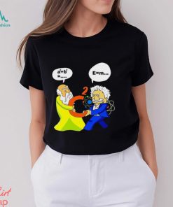 Pythagoras Vs Einstein Funny Math Science Shirt