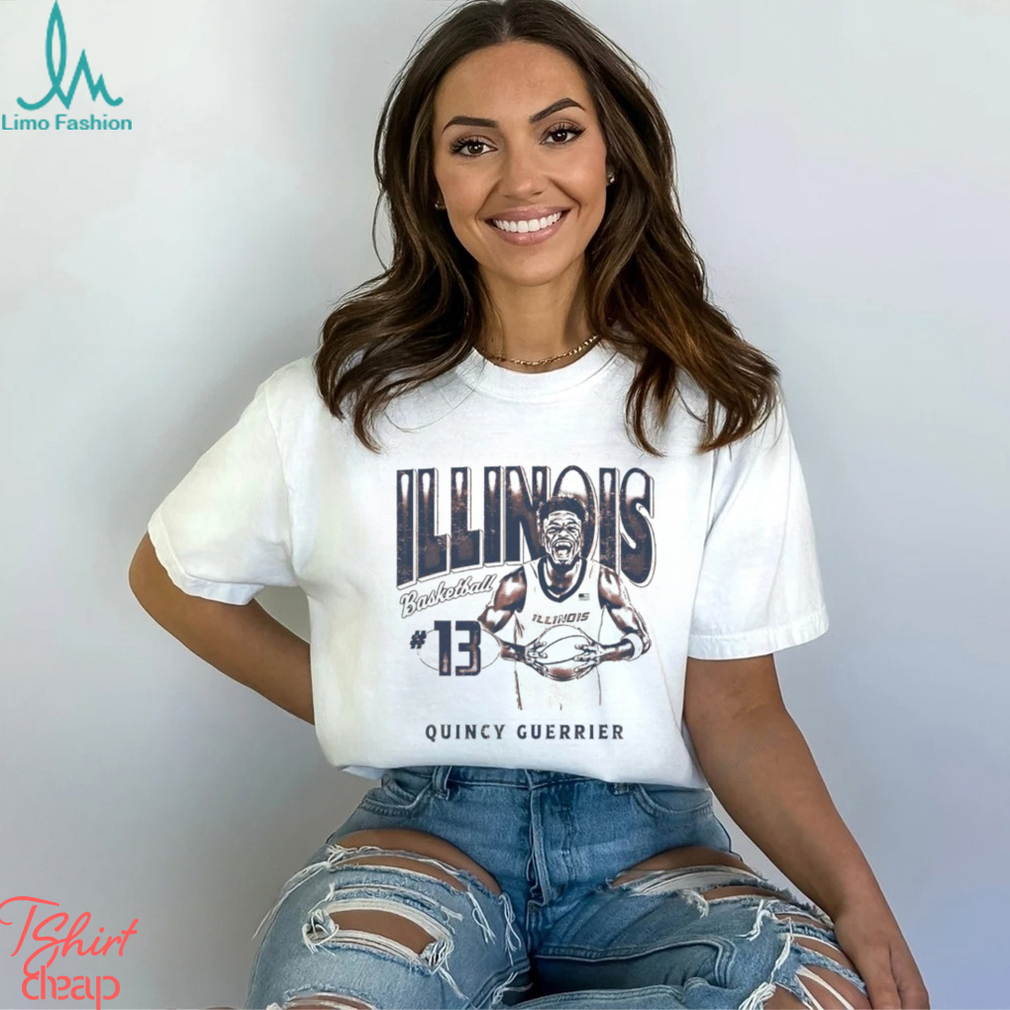 Quincy Guerrier 13 University of Illinois basketball shirt Quincy Guerrier 13 University of Illinois basketball shirt