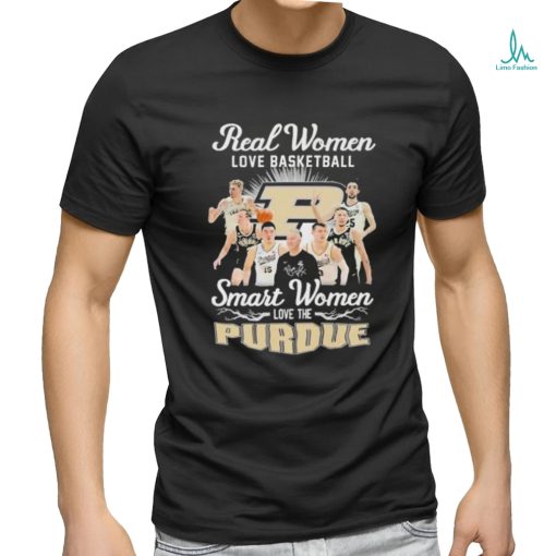 Real Women Love Basketball Smart Women Love The Purdue Men’s Basketball Big Ten 2024 Shirt