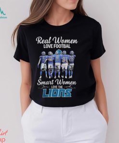 Real Women Love Football Smart Women Love The Detroit Lions 2023 NFC Championship Signatures Shirts