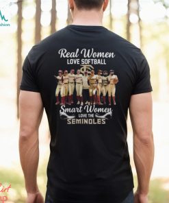 Real Women Love Softball Smart Women Love The Seminoles Shirt, hoodie, sweater, long sleeve and tank top Real Women Love Softball Smart Women Love The Seminoles Shirt