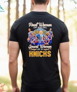 Real women love basketball smart women love the Knicks signatures shirt