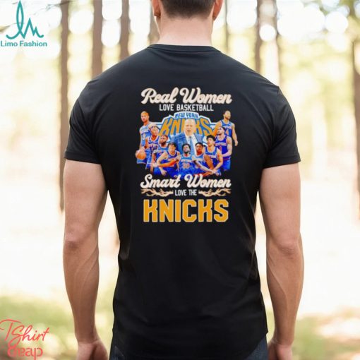 Real women love basketball smart women love the Knicks signatures shirt