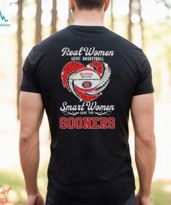 Real women love basketball smart women love the Oklahoma Sooners diamond shirt