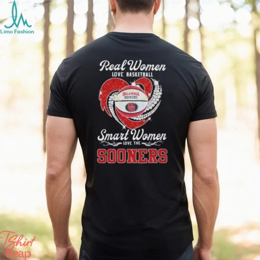 Real women love basketball smart women love the Oklahoma Sooners diamond shirt