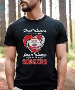 Real women love basketball smart women love the Oklahoma Sooners diamond shirt