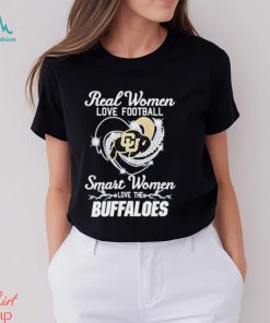 Real women love football smart women love the Colorado Buffaloes glitter logo shirt
