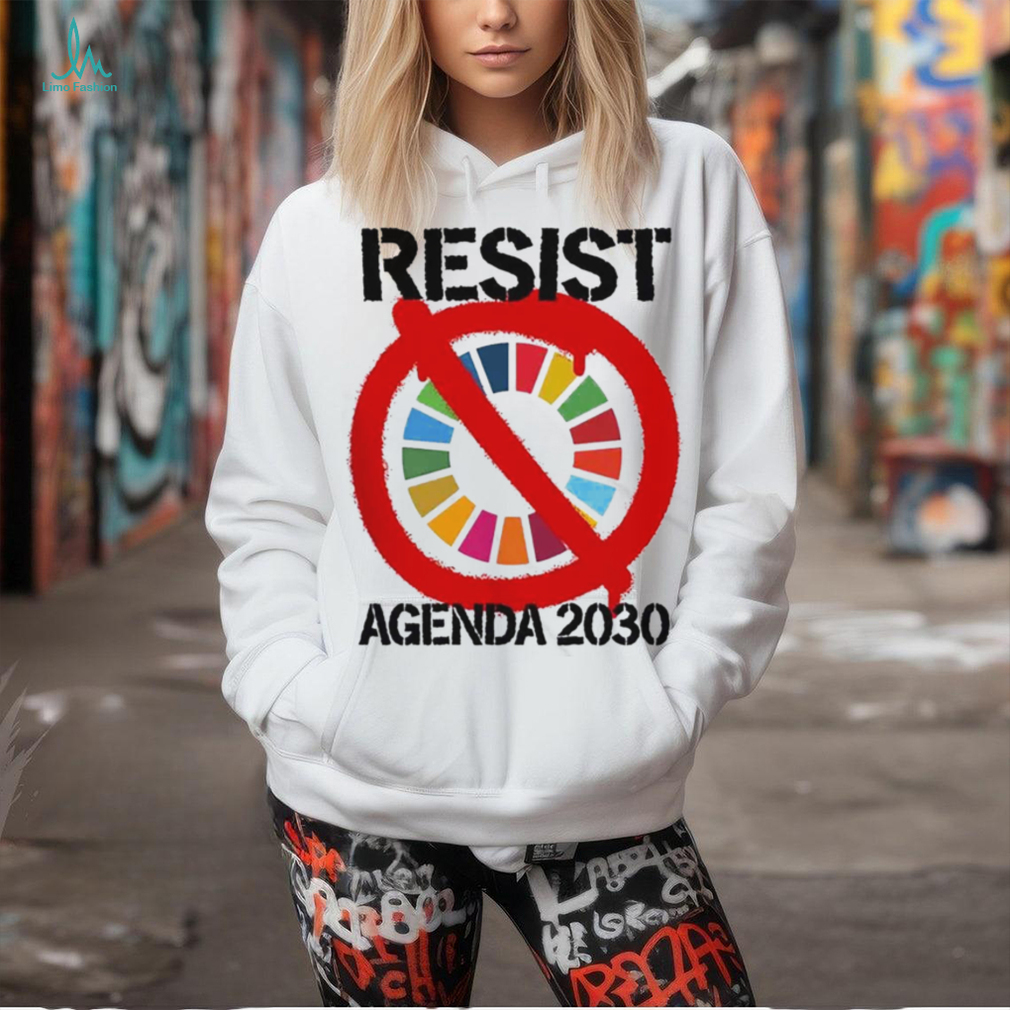Resist Agenda 2030 T Shirt Resist Agenda 2030 T Shirt