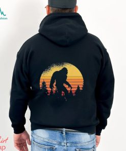 Retro Bigfoot Believer Silhouette Sasquatch Hide And Seek Vintage Shirt
