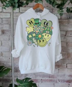 Retro Patricks Day Shamrock Smiley Face shirt